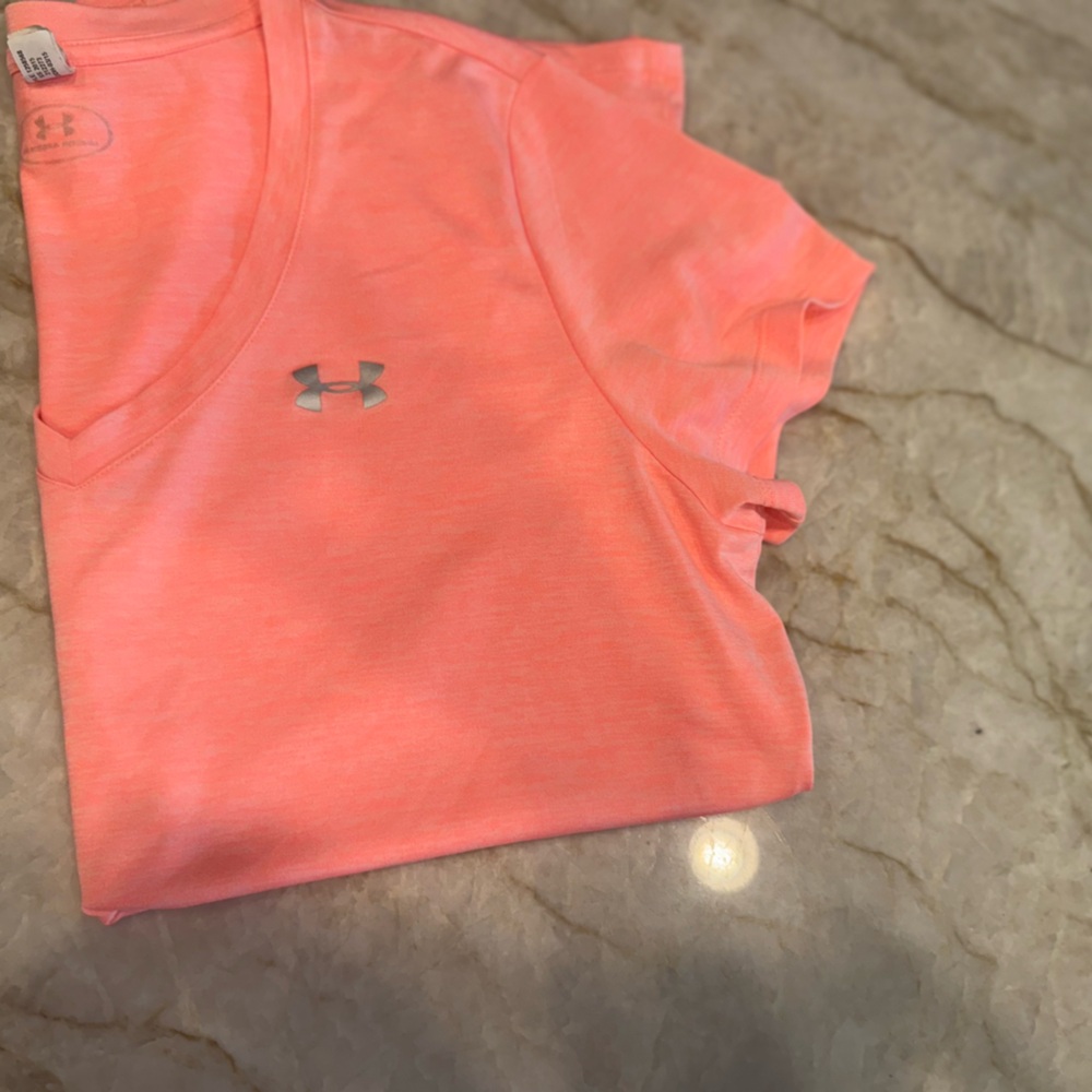 Under Armour Pink V-Neck Shirt